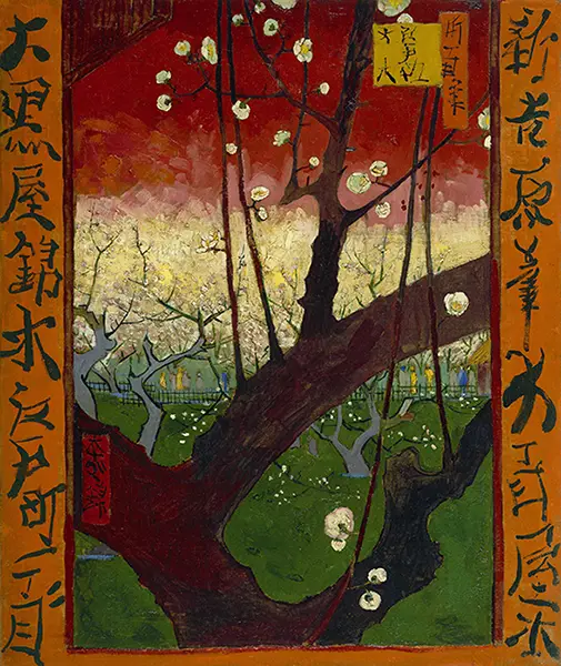 tranh-phong-cach-nhat-ban-cay-man-no-hoa