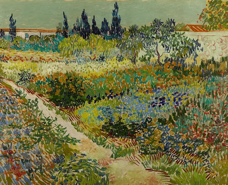 Tranh Khu vườn ở Arles, 1888, Vincent van Gogh