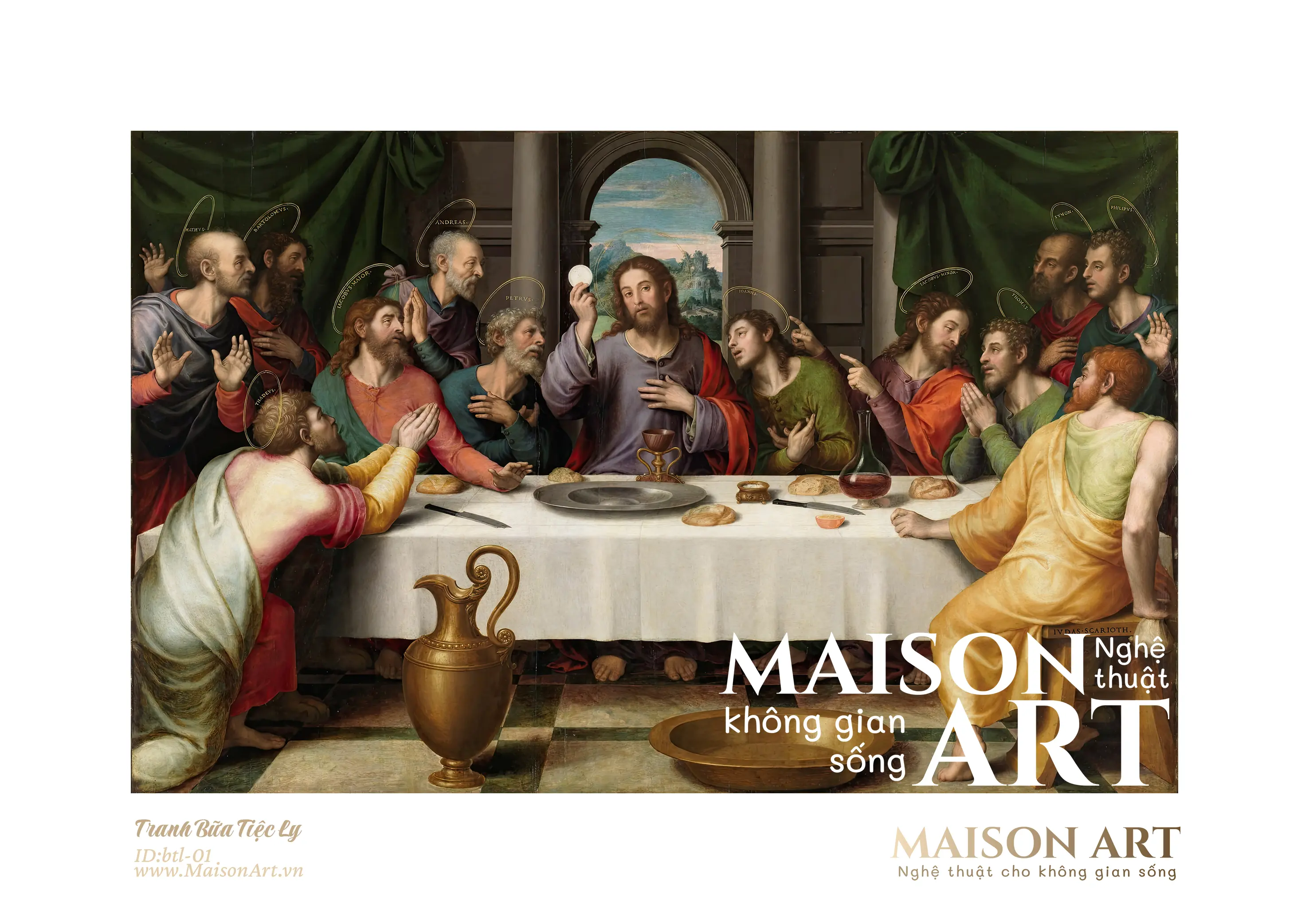 Tranh Bữa Tiệc Ly (The Last Supper) của Họa sĩ Vicente Juan Masip